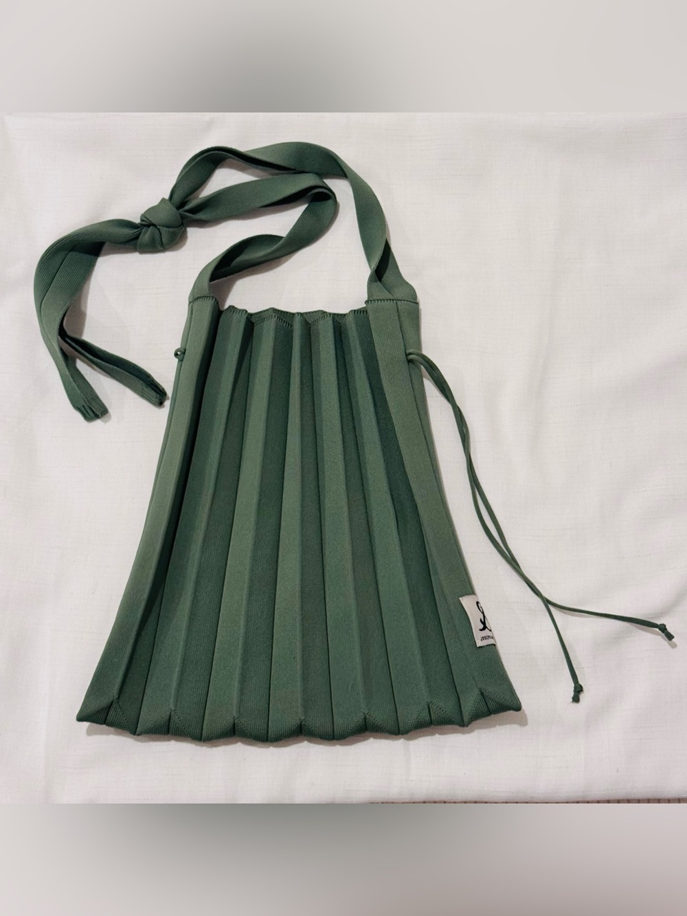 Joseph & Stacey Lucky Pleats Knit Bag Mugwart